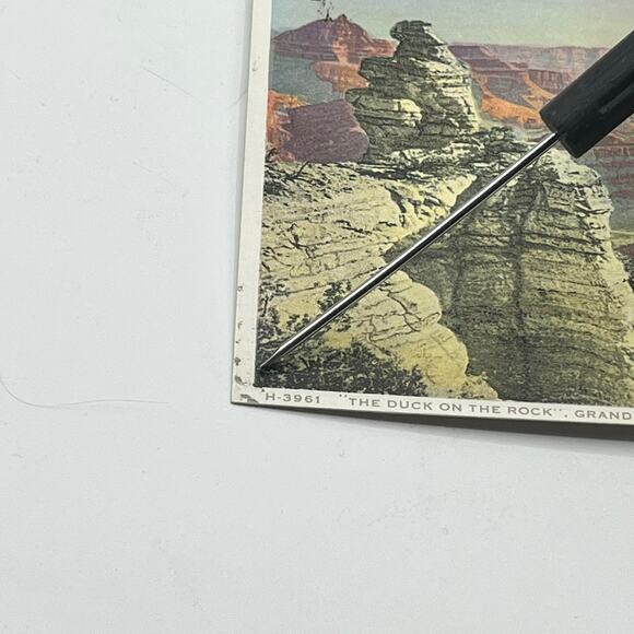 4 Fred Harvey Arizona Postcard Vintage Phostint 1930 1934 Grand Canyon Winslow - Picture 7 of 13